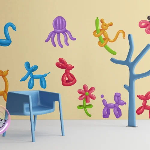 Balloon Art Fabric Wall Decals