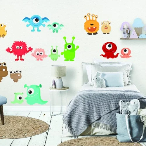 Monsters Fabric Wall Decals